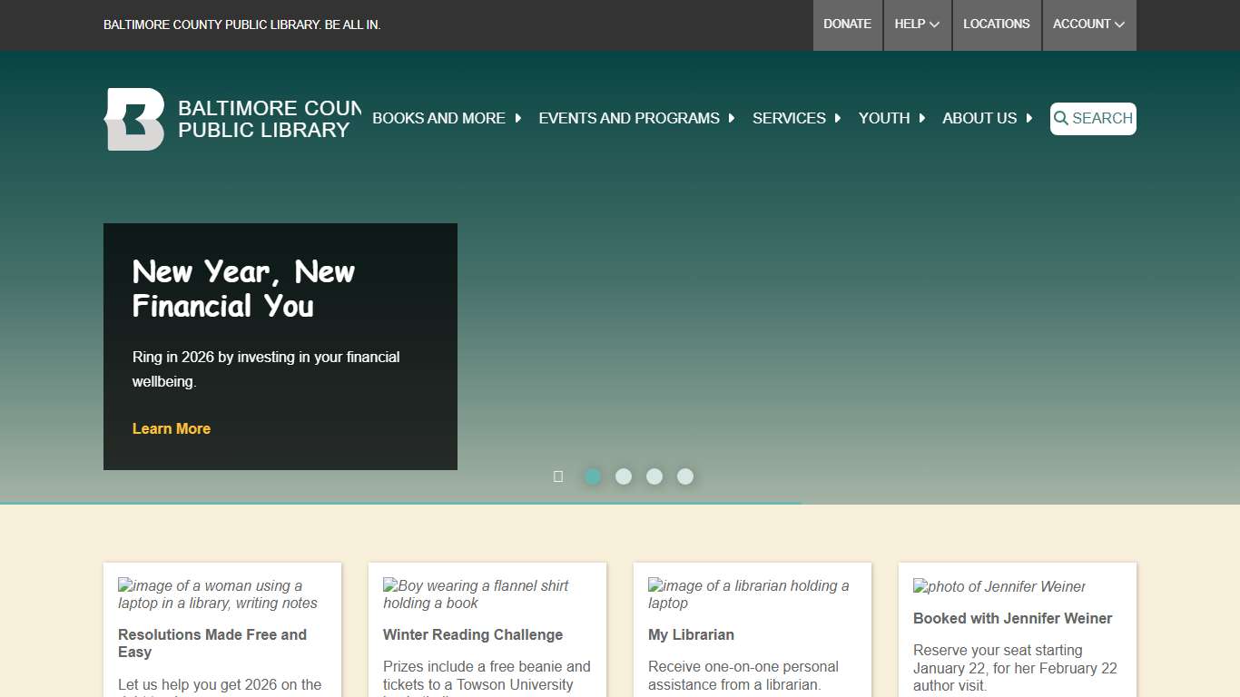 Baltimore County Public Library Home Baltimore County Public Library